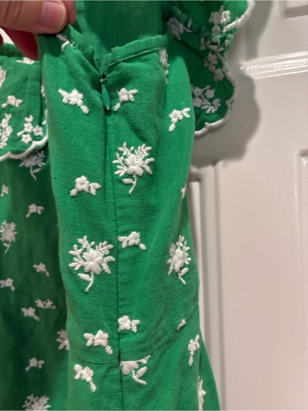 Roller Rabbit Green Embroidered Floral Dress - Picture 3 of 5